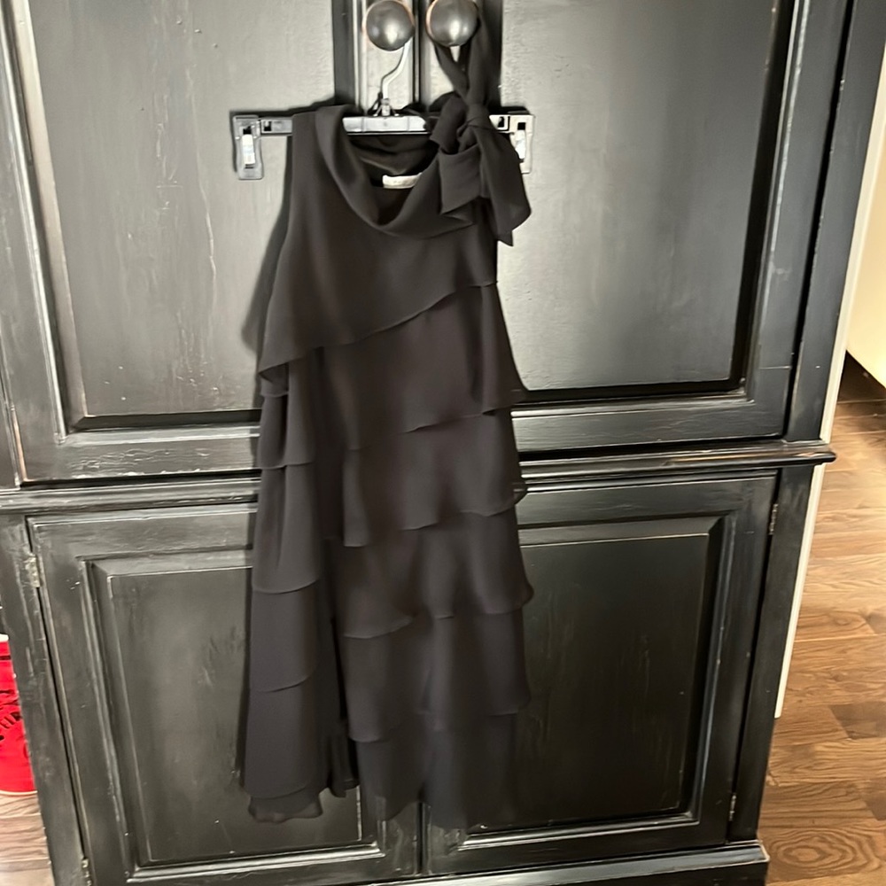 Black tiered cocktail dress!